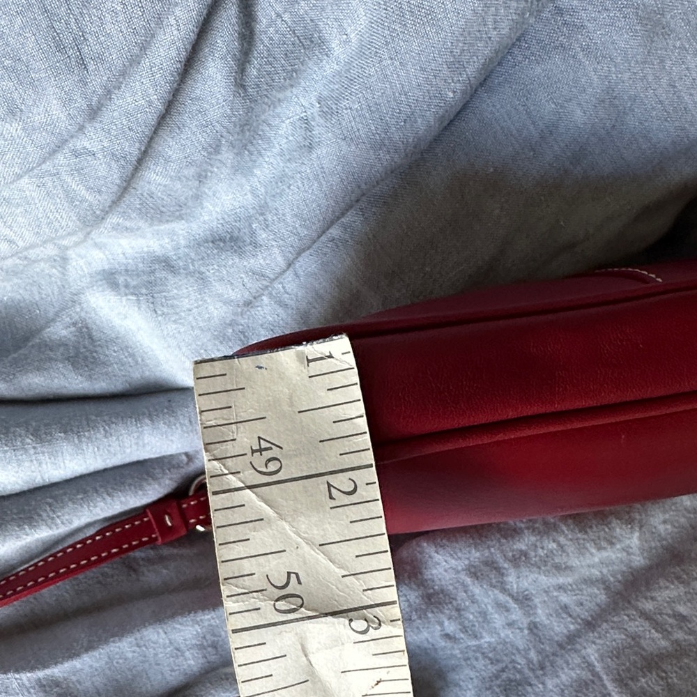 Coach Hampton Slim Demi Red Leather Crossbody Bag - Picture 9 of 14